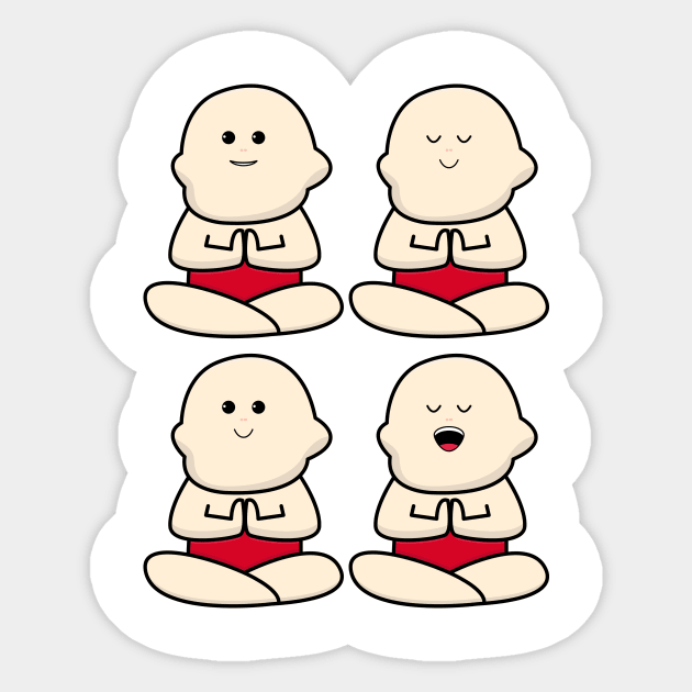 International yoga day with cute baby character Sticker by Bekis